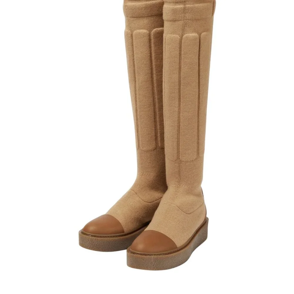 NIB Max Mara - Woolin knit over-the-knee boots